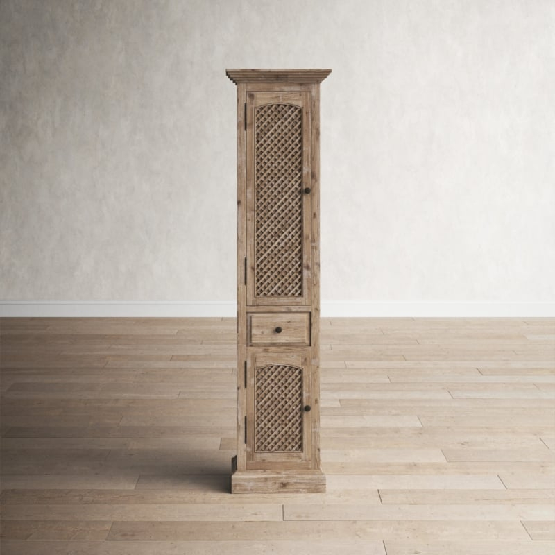 Solid Wood Linen Cabinets - Foter within Understanding the Appeal of Rustic Solid Fir Side Cabinet Linen Towers in Modern Homes