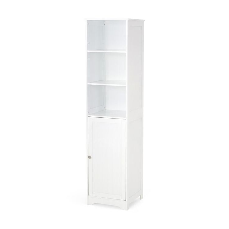 Standing Bathroom Linen Tower Storage Cabinet White At Echo Stone Blog regarding Vega Freestanding Narrow Bathroom Linen Tower Storage Cabinet, White