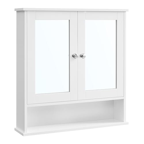Top 5 Best Wall Bathroom Cabinet (Our Favorite Picks (2025)) in Acadian 28 Inch H X 23.6 Inch W Double Door Wall Bath Cabinet In Pure White