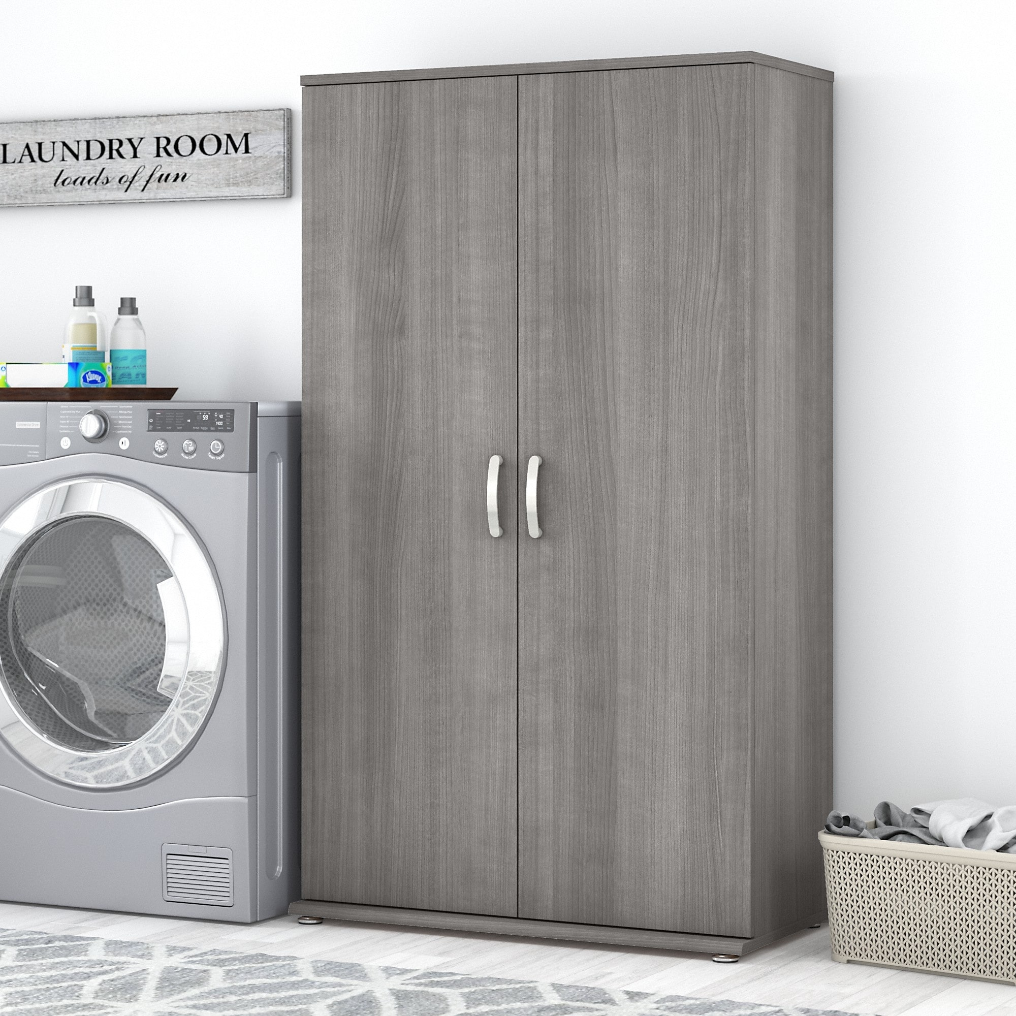 Universal Laundry Storage Cabinet W/ Doors By Bush Business Furniture ... intended for Universal Laundry Room Cabinet