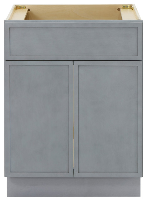 Vanity Art Birch Plywood Single Base Storage Cabinet, 24 ... within Vanity Art Birch Plywood Single Base Storage Cabinet, Smoky Gray, 36 Inch (Right Side Drawers)