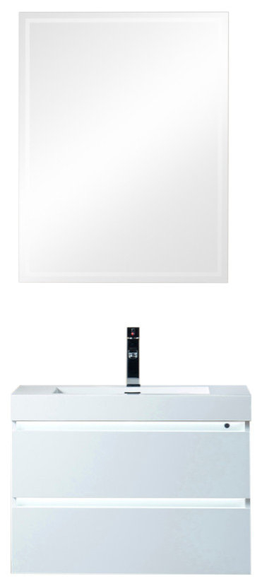 Vanity Art Led Lighted Wall-Hung Single-Sink Vanity With Resin Top, 30 ... with How Vanity Art LED Cabinets Transform Your Daily Routine