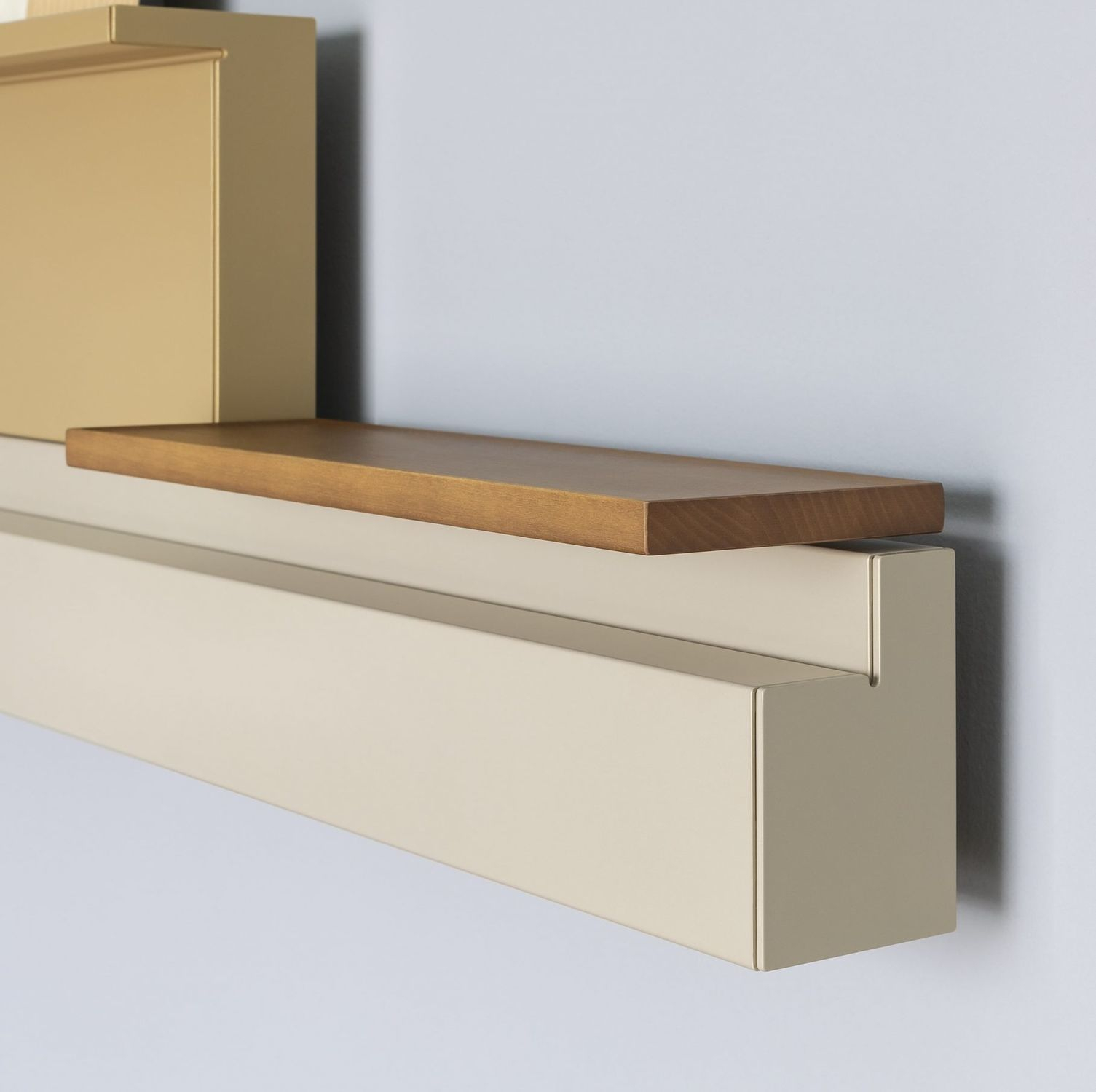 Wall-Mounted Shelf - Rift - Tubes - Contemporary / Wood / Bathroom within Aeri Lacquered Wood Wall Mount Unit