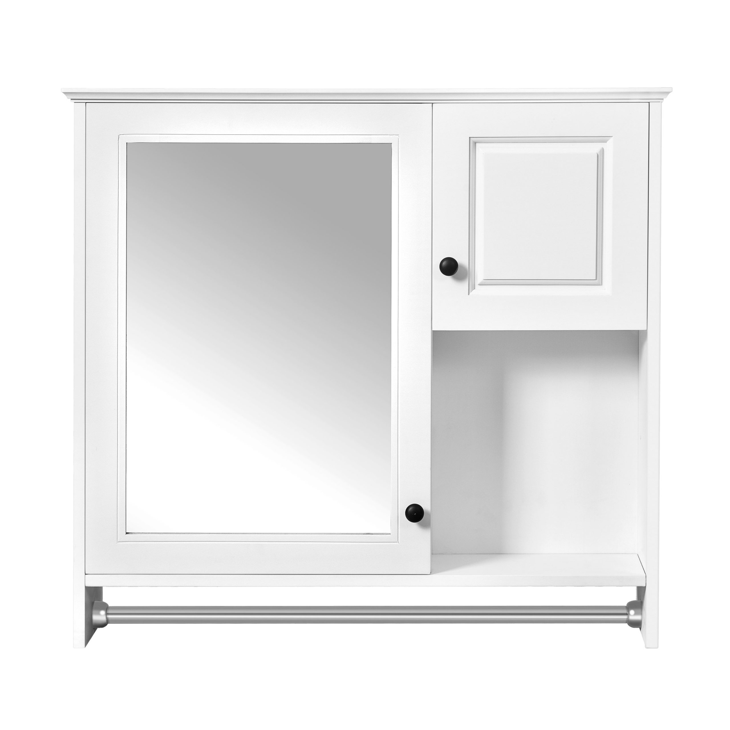 Winston Porter 30'' White Wall-Mounted Medicine Cabinet With Mirror ... throughout Understanding the Timeless Appeal of White Shaker Style Wall-Mount Medicine Cabinets