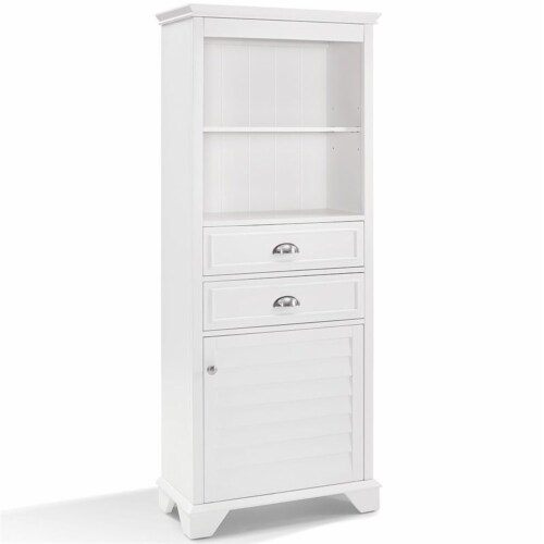 Wood Linen Cabinet In White-Pemberly Row, 1 - King Soopers within Pemberly Row Linen Cabinet In White