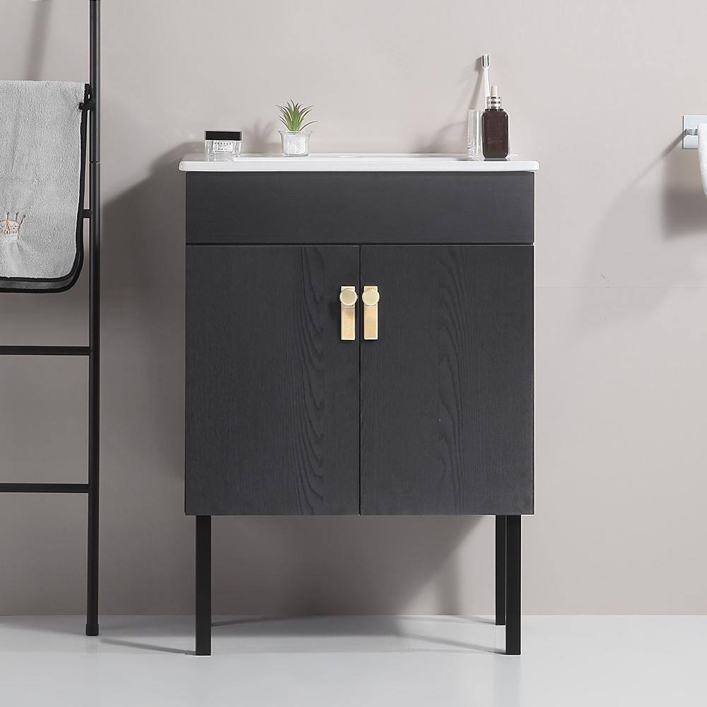 Xspracer Victoria 24 In. W X 18 In. D X 23 In. H Freestanding Single ... inside Victoria 24" Solid Wood Bath Vanity