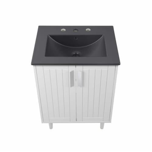 1578351369417440 Augusta 24 Bathroom Vanity, White Black, 18.5X24.5X40 ... with Design Considerations for Choosing a 24 inch White Vanity Cabinet