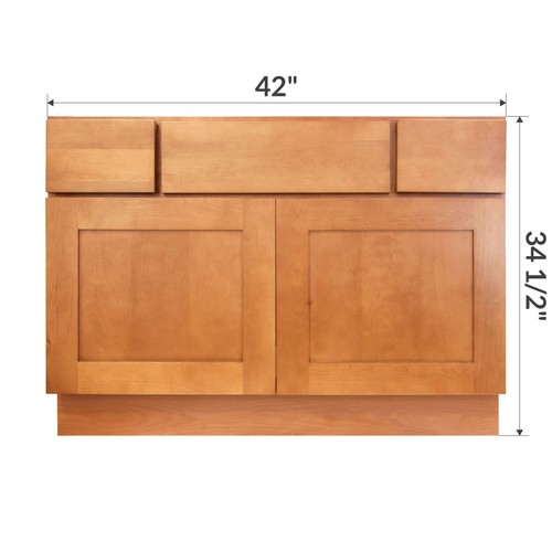 42" Bathroom Vanity Sink Base Cabinet Maple Newport By Lesscare | Ebay with Newport 48" Bathroom Maple Vanity Sink Base Cabinets