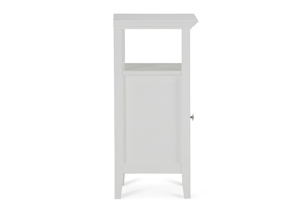 Acadian 30 Inch H X 15 Inch W Floor Storage Bath Cabinet In Pure White ... with regard to How four drawer floor cabinets can transform small bathroom spaces