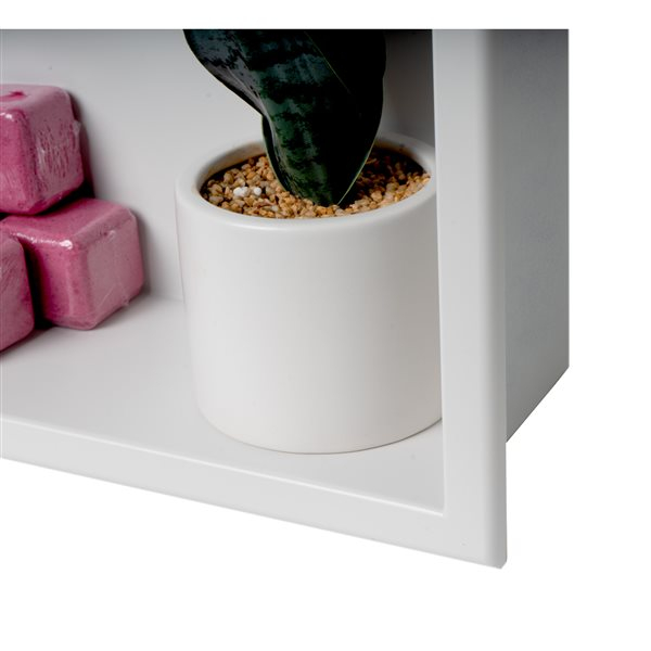 Alfi Brand 24-In X 12-In White Matte Stainless Steel Single Shelf Bath ... for Maintaining Your Stainless Steel Shower Niche for Long-Term Durability