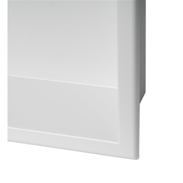 Alfi Brand 24-In X 12-In White Matte Stainless Steel Single Shelf Bath ... regarding Maintaining Your Stainless Steel Shower Niche for Long-Term Durability