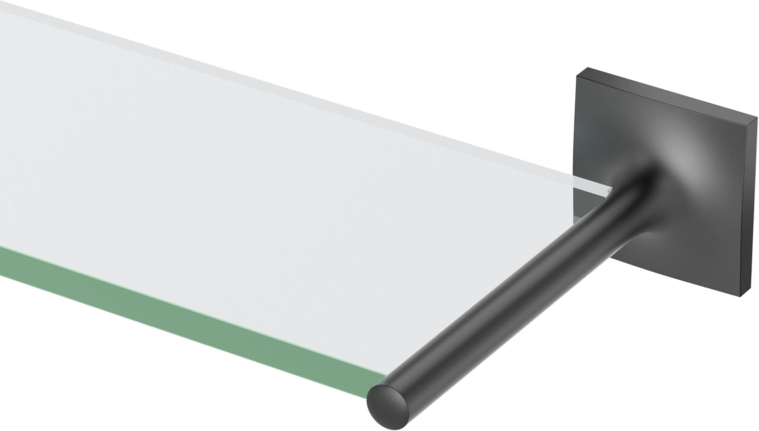 Amazon.com: Gatco 5586Mx Waterline Glass Shelf, Matte Black : Tools ... within Gatco Glass Shelf