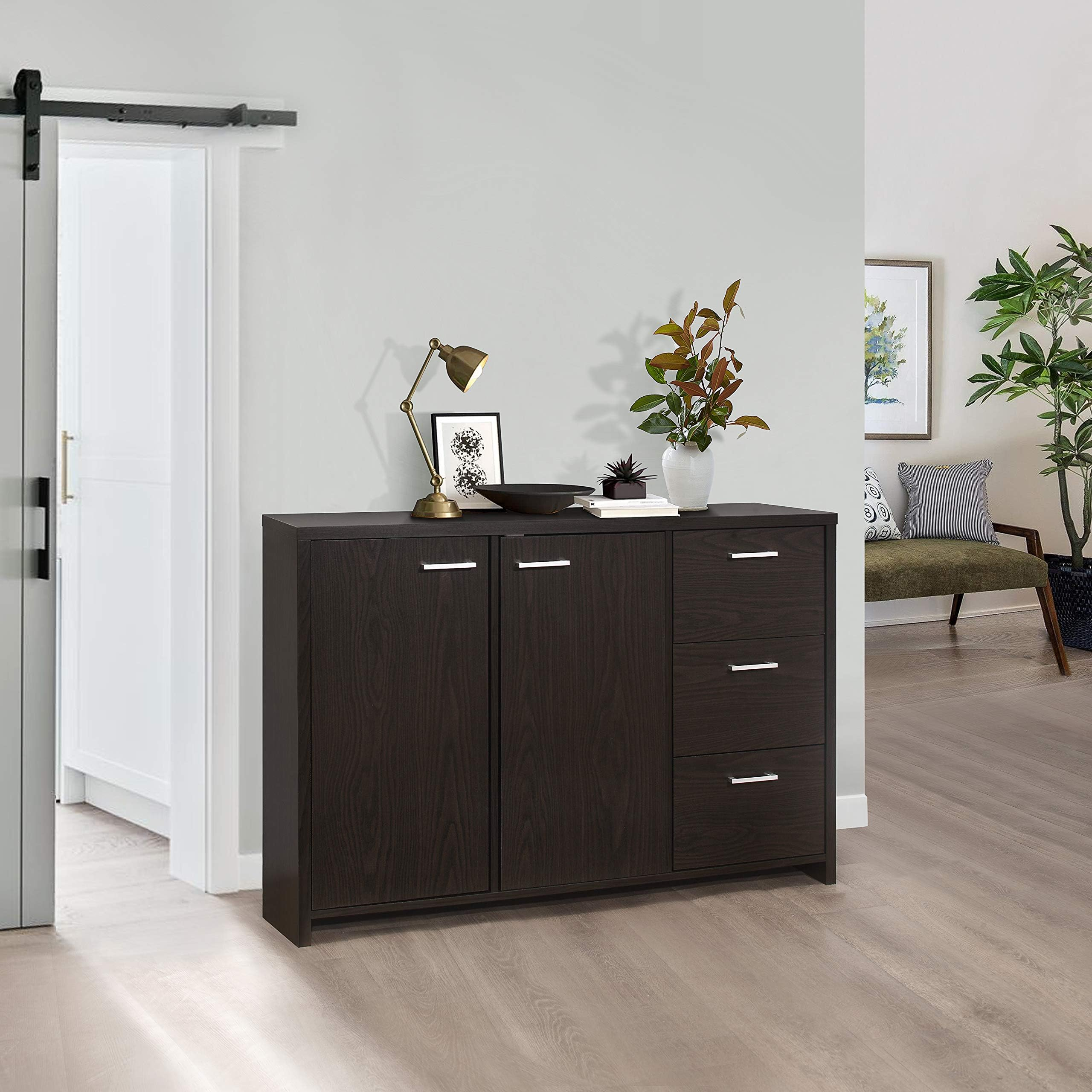 Amazon.com: Iwell Tall Storage Cabinet & Bobo Storage Cabinet, Bathroom ... in Cadiz Storage Cabinet For Bathroom, Kitchen And Living Room, Fir Wood Black, 22In