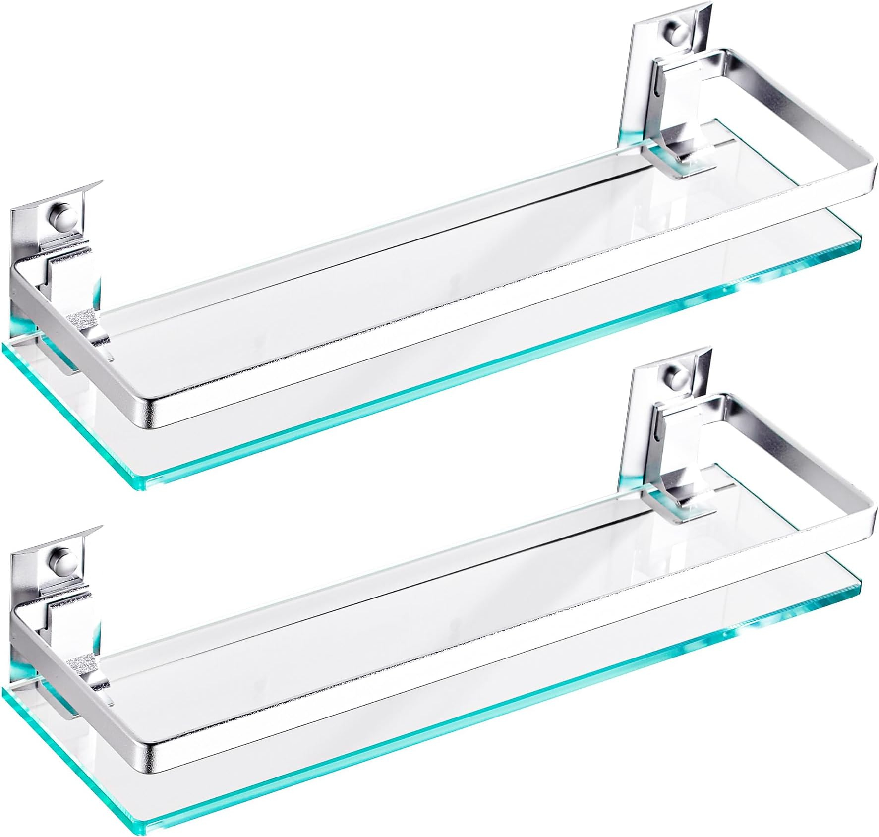 Amazon.com: Modona 20" Frosted Glass Shelf With Pre-Installed Rail ... with regard to Essential Tips for Cleaning and Maintaining Your Bathroom Glass Shelf