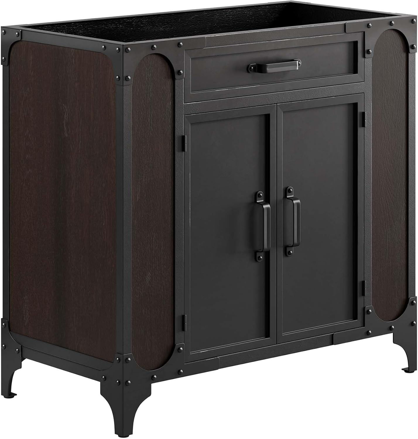 Amazon.com: Modway Eei-6129-Blk-Wal Steamforge 36" Bathroom Vanity ... with regard to Exploring the Durability and Longevity of Steamforge's Premium Bathroom Cabinet Series