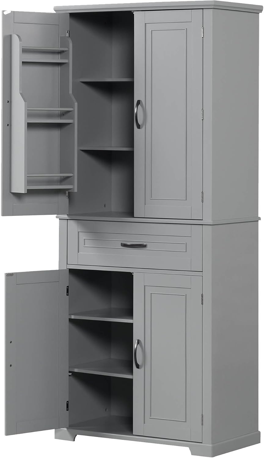 Amazon.com: Ridfy 72" Bathroom Storage Cabinet,Tall Bathroom Cabinet ... inside Bathroom Organization Redefined How These Dimensions Change Storage Possibilities