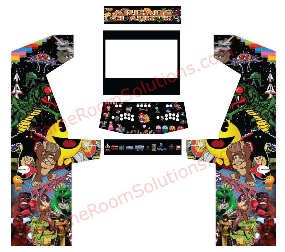 Arcade Cabinet Kit For 32" Easy Assembly Get The Arcade Of Your Dreams within Arcade Custom Finish Kit
