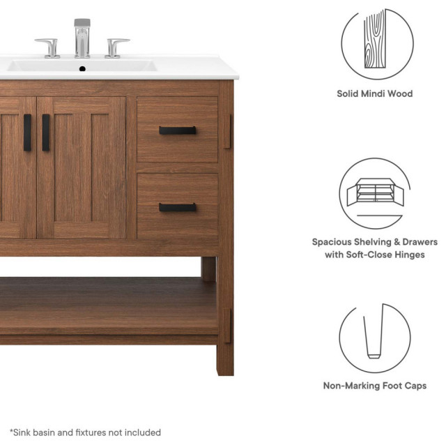 Ashlyn 36" Wood Bathroom Vanity Cabinet, Sink Basin Not Included ... regarding Exploring the Durability and Longevity of Steamforge's Premium Bathroom Cabinet Series