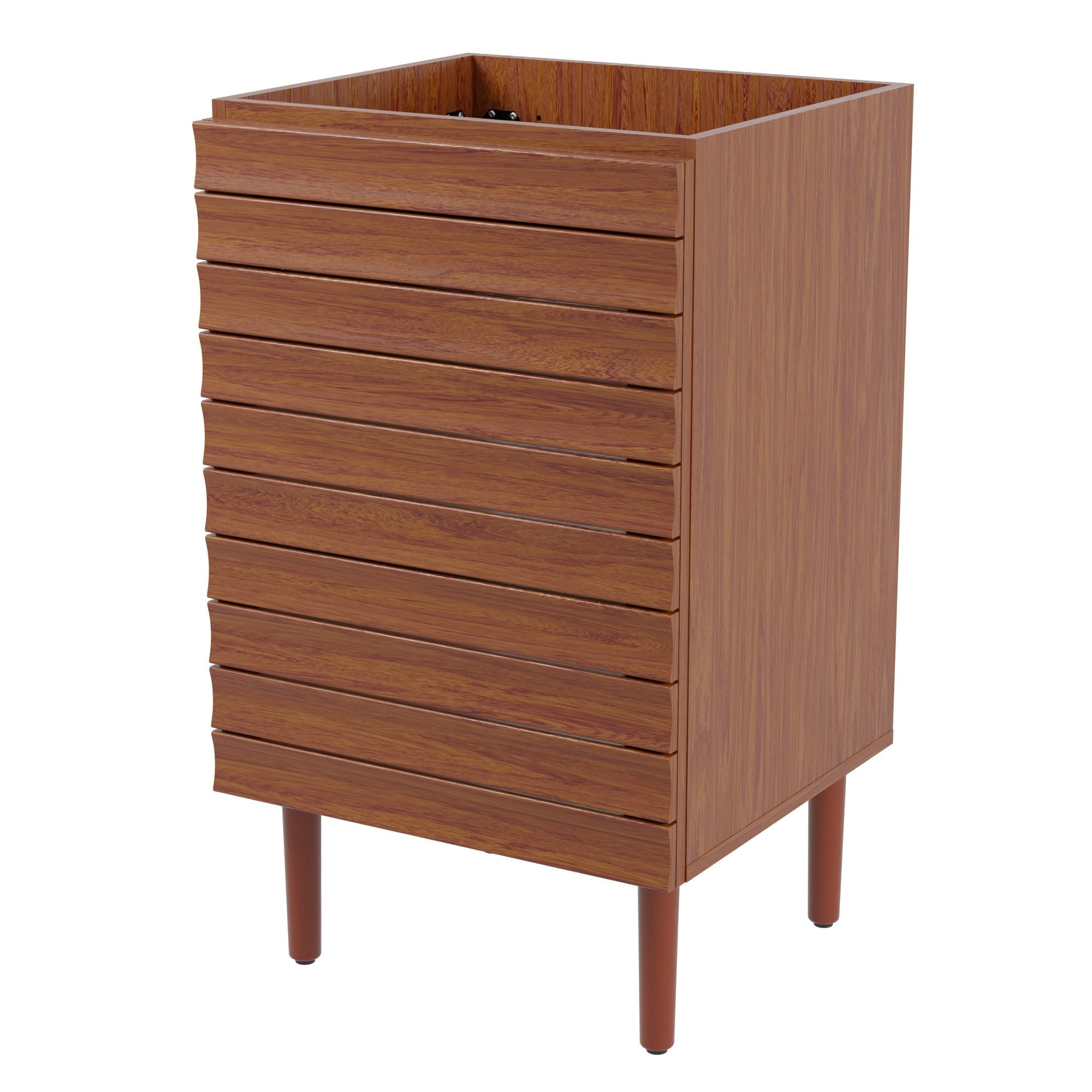 Aubert 20 In. W X 18 In. D X 33 In. H Thick Linear Slat Modern ... throughout 20" Linear Slat Modern 2-Shelf Bath Vanity Cabinet Only, Sink Basin Not Included