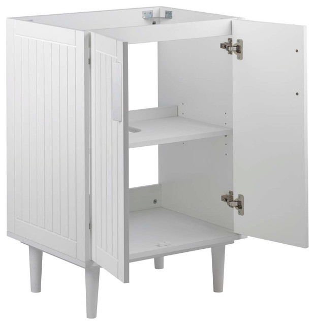 Augusta 24" Bathroom Vanity Cabinet - Midcentury - Bathroom Vanities ... intended for Augusta 24" Bathroom Vanity Cabinet, White