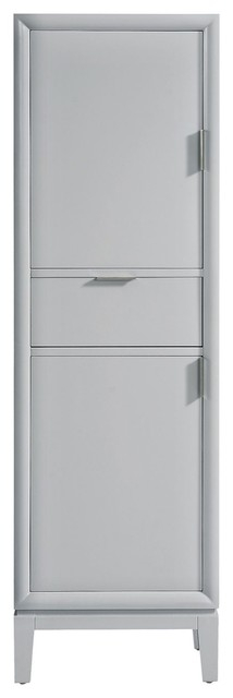Avanity Emma 20" Linen Tower, Dove Gray - Transitional - Bathroom ... pertaining to Avanity Emma 20" Linen Tower