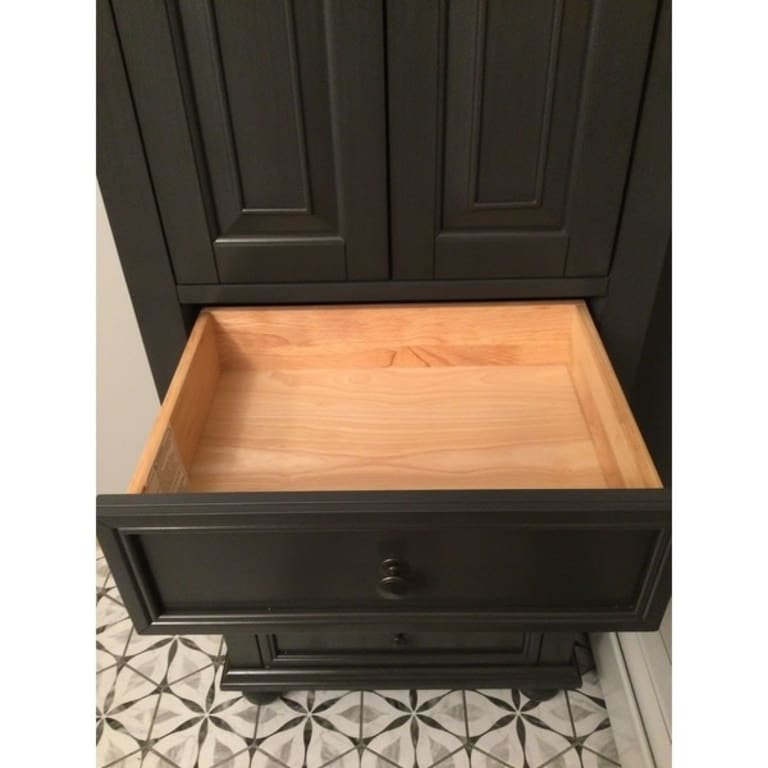 Avanity Thompson 24 Inch French White Finish Linen Cabinet - 24"W X 68 ... throughout How Avanity Thompson 24 inch linen compares to traditional materials