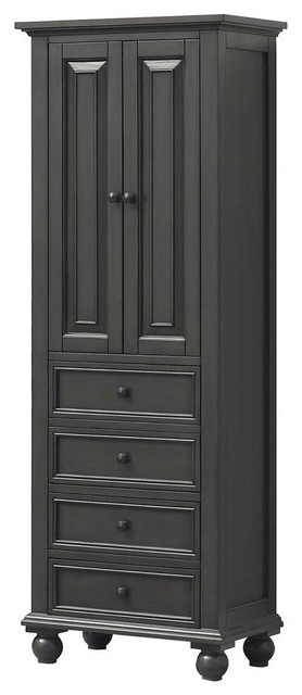Avanity Thompson 24" Linen, Charcoal Glaze Finish - Traditional ... intended for How Avanity Thompson 24 inch linen compares to traditional materials