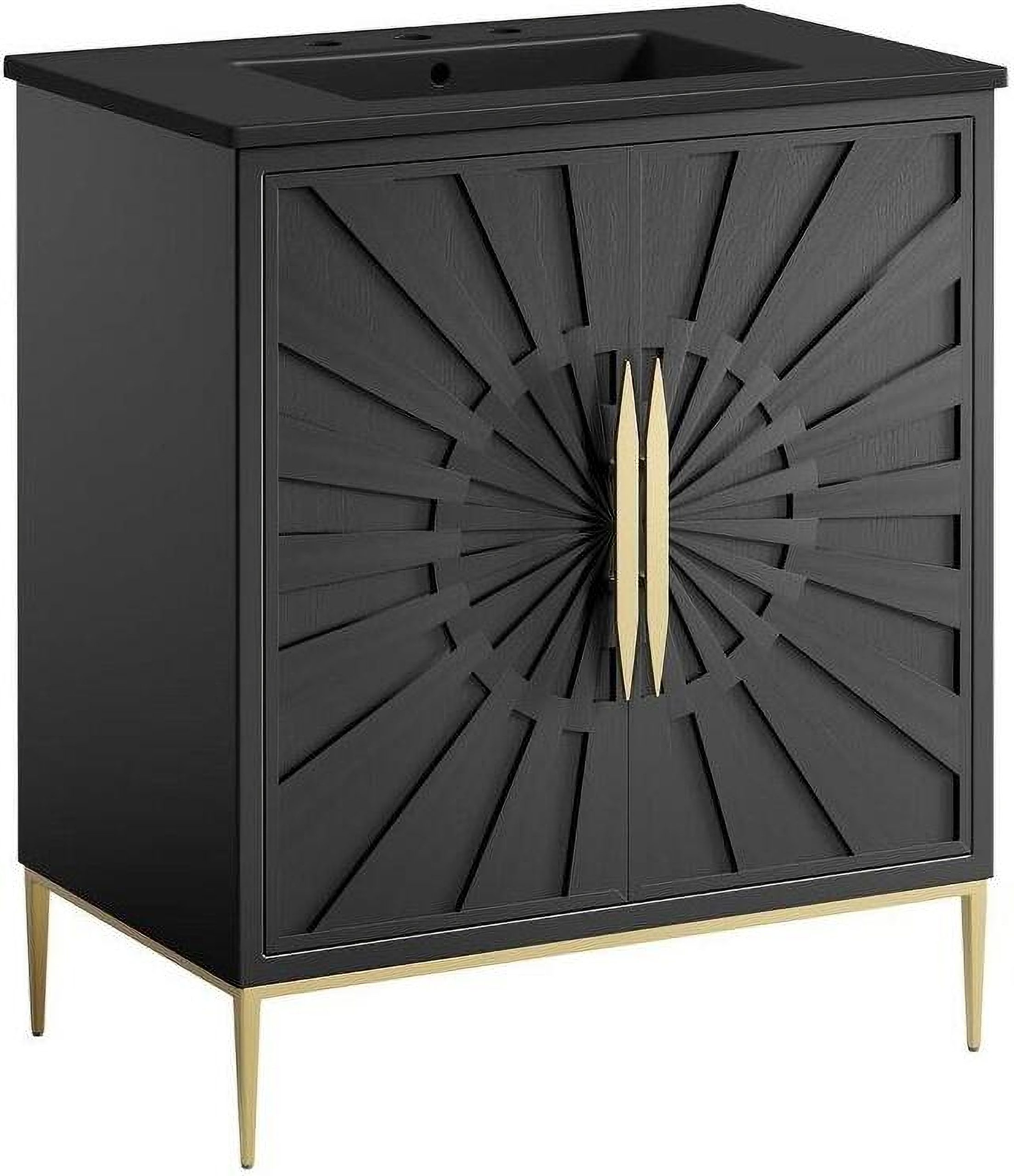 Awaken 30 Inch Bathroom Vanity In Black By Modway | 1Stopbedrooms with regard to Awaken 30 Bathroom Vanity
