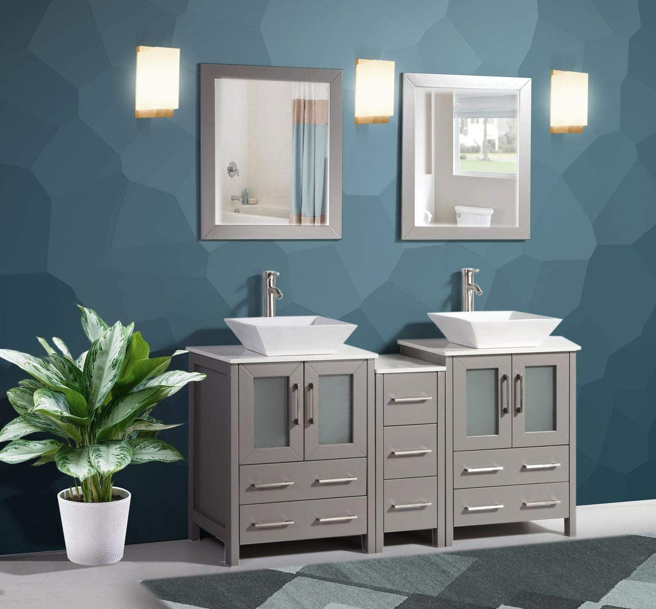 Bathroom Vanity Cabinets with regard to Vanity Art Vanity Cabinet Only, 12"