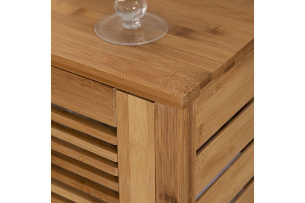 Bracken Bamboo Floor Cabinet One Door At Gardner White intended for Understanding the Durability and Care of Natural Bamboo Furniture