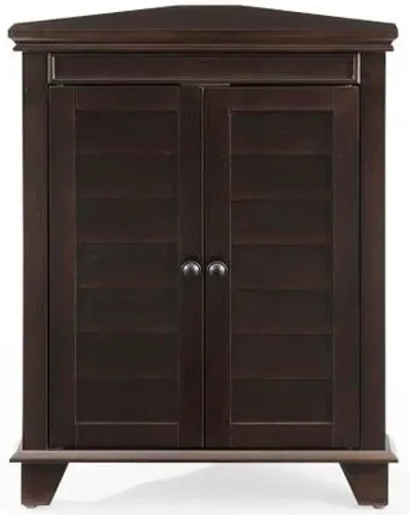 Crosley Furniture® Lydia Espresso Corner Cabinet By Big Sandy Home ... regarding Building Your Own Lydia Corner Cabinet Espresso Experience at Home
