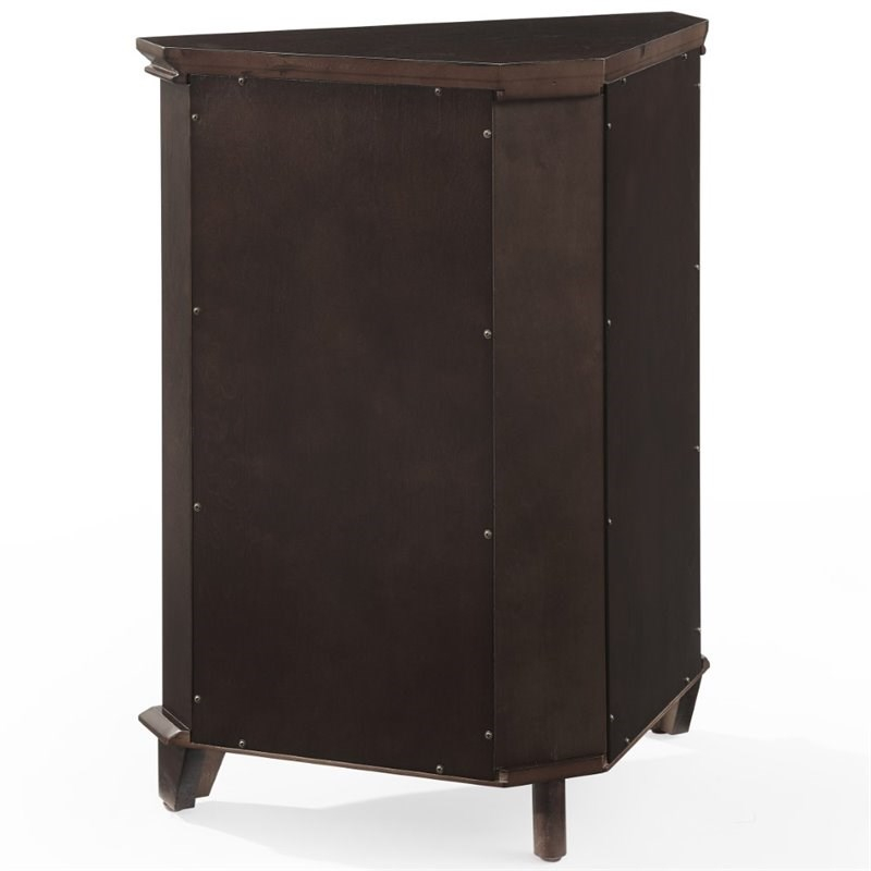 Crosley Lydia 2 Door Corner Storage Cabinet In Espresso - Cf7021-Es in Building Your Own Lydia Corner Cabinet Espresso Experience at Home