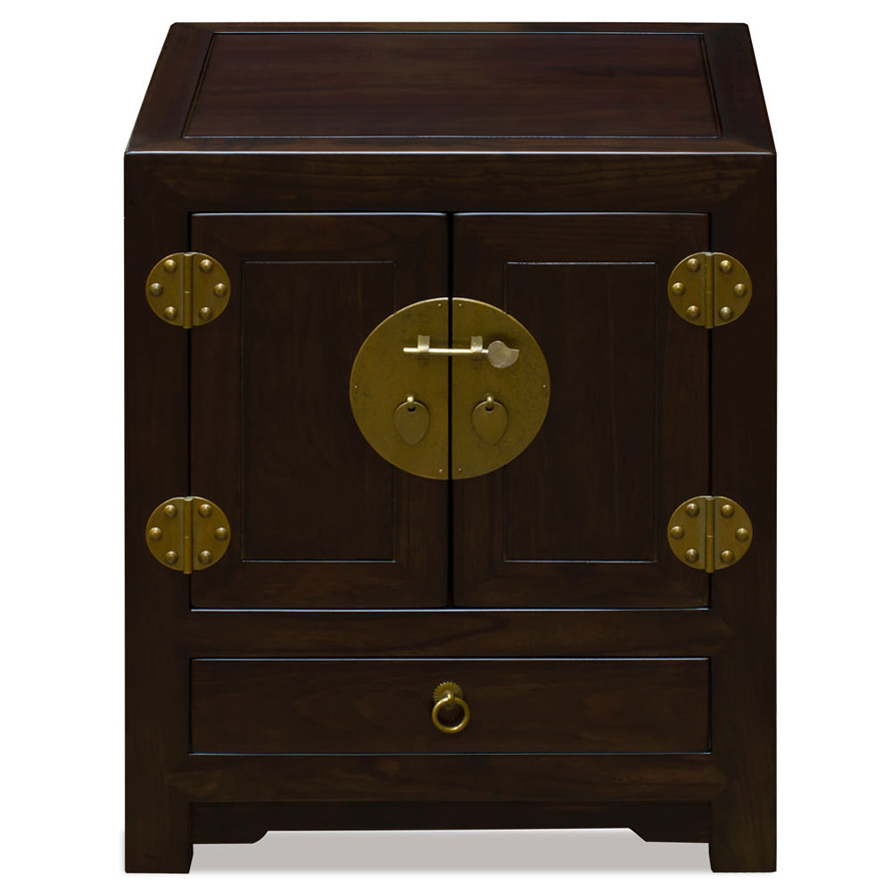 Dark Espresso Elmwood Chinese Ming Cabinet | China Furniture for Preserving Heritage Through Modern Dark Espresso Elmwood Chinese Vanity Design