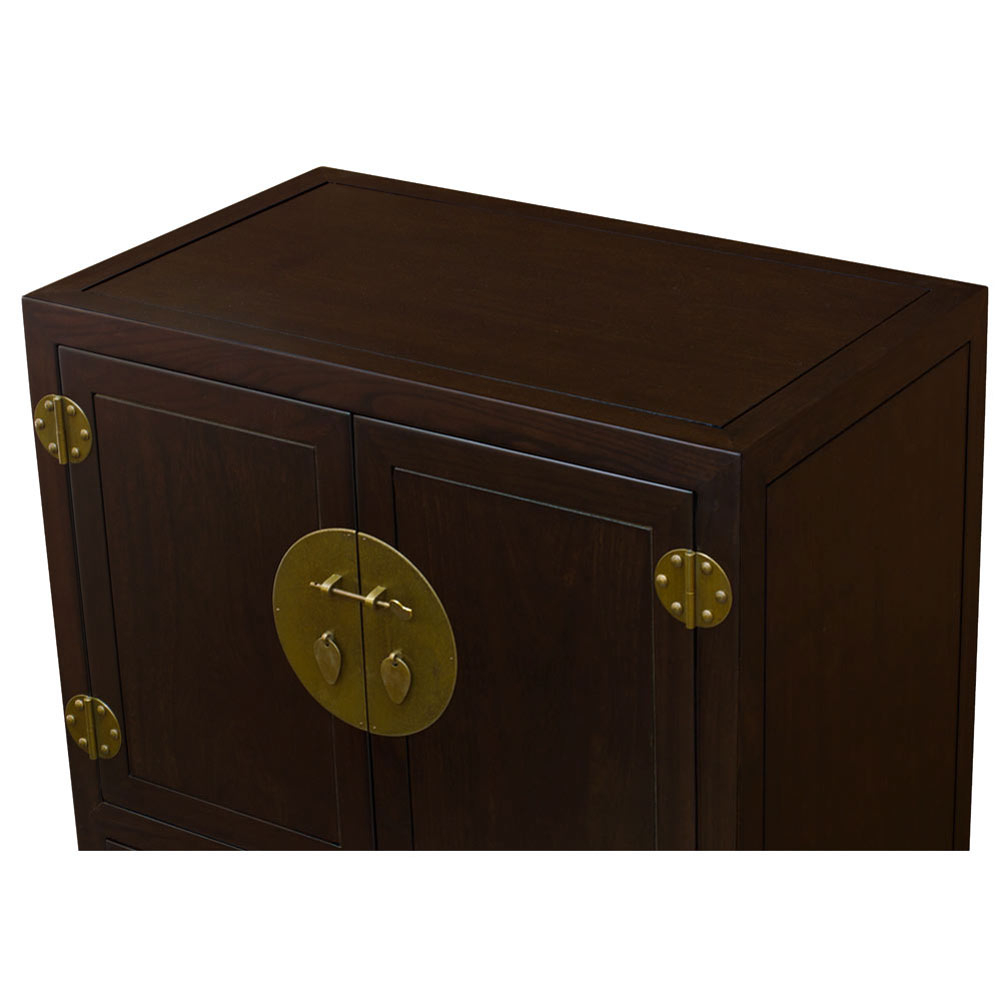 Dark Espresso Elmwood Chinese Ming Vanity Cabinet regarding Dark Espresso Elmwood Chinese Ming Vanity Cabinet