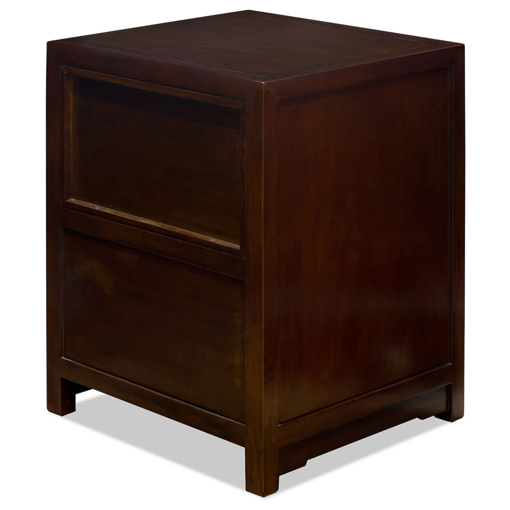 Dark Espresso Elmwood Small Chinese Ming Vanity Cabinet in Preserving Heritage Through Modern Dark Espresso Elmwood Chinese Vanity Design