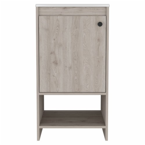Depot E-Shop Bathroom Vanity, Sink, Two Shelves, Single Door Cabinet ... with Depot E-Shop Savona Single Door Bathroom Cabinet