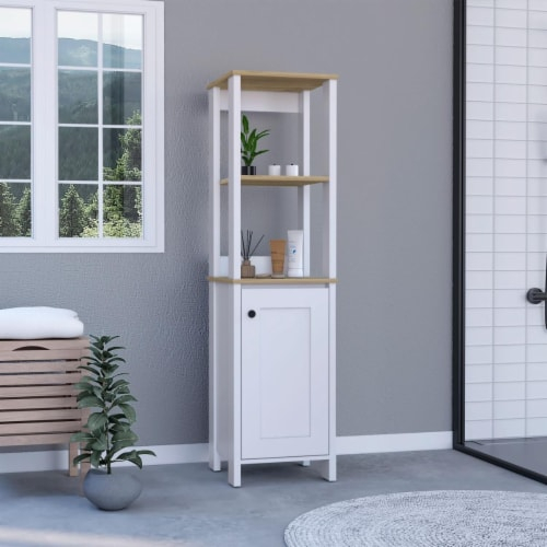 Depot E-Shop De-Mdb7122 New Haven Linen Single Door Cabinet, Light Oak ... for The Hidden Benefits of Investing in Quality Linen Storage Systems