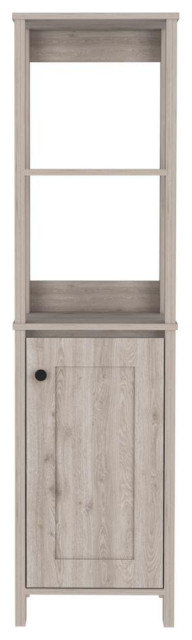 Depot E-Shop New Haven Linen Cabinet, Two Internal Shelves, Two Open ... intended for Depot E-Shop New Haven Linen Cabinet