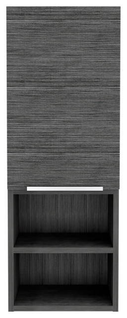 Depot E-Shop Savona Single Door Bathroom Cabinet, Smokey Oak ... in Depot E-Shop Savona Single Door Bathroom Cabinet