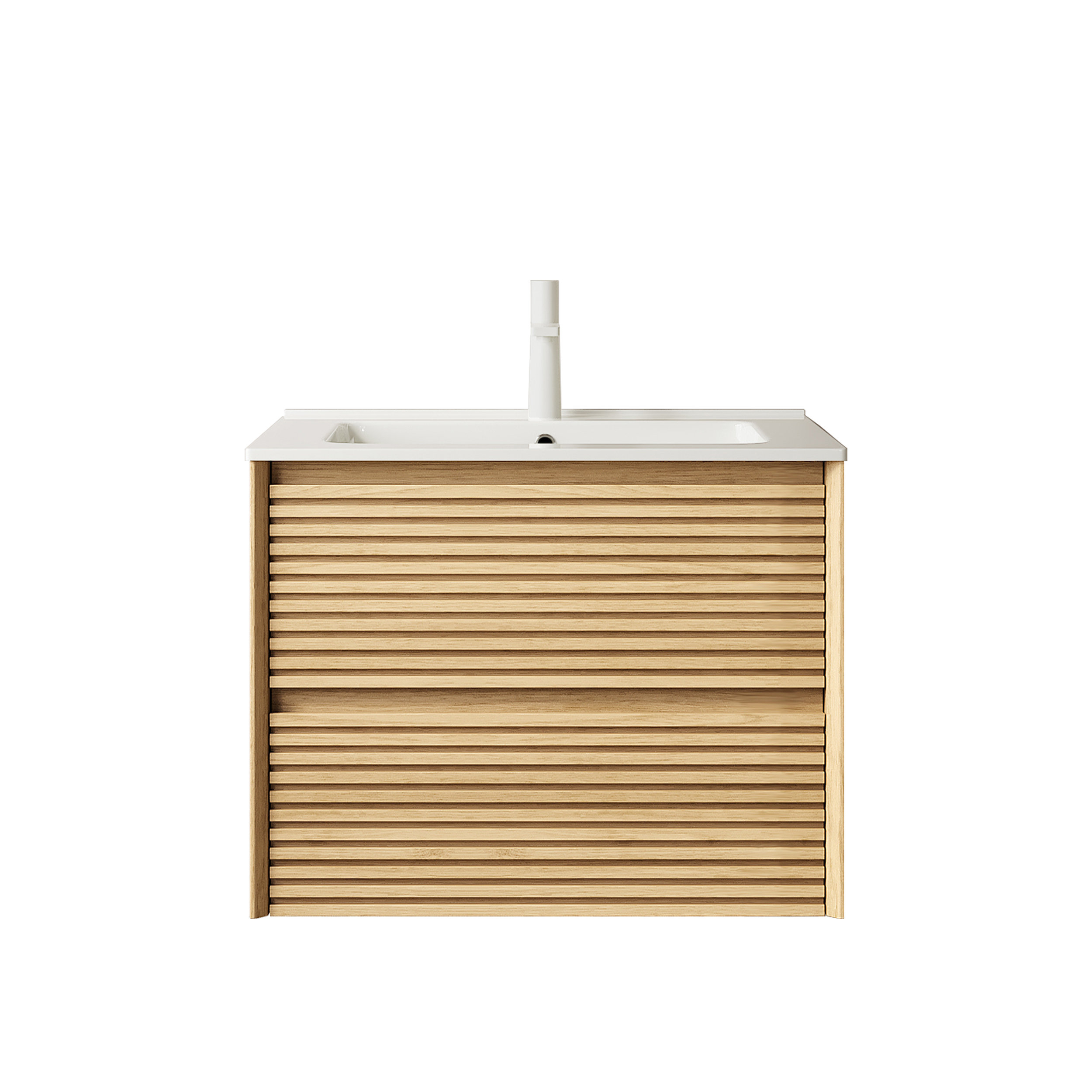 Ebern Designs Kendallville 24-Inch Modern Bathroom Vanity | Natural ... with regard to Maximizing Storage and Style with Modern Bathroom Vanity Solutions