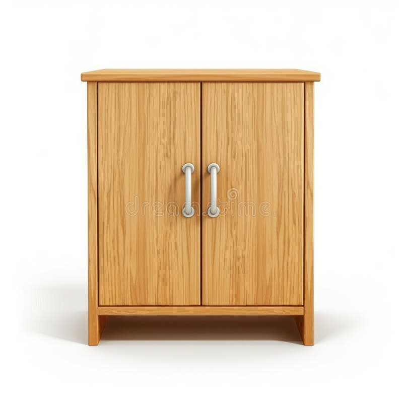 Elegant Wooden Two-Door Cabinet With Silver Handles For Home Decor ... inside Elegant Vf2101 2 Doors Cabinet