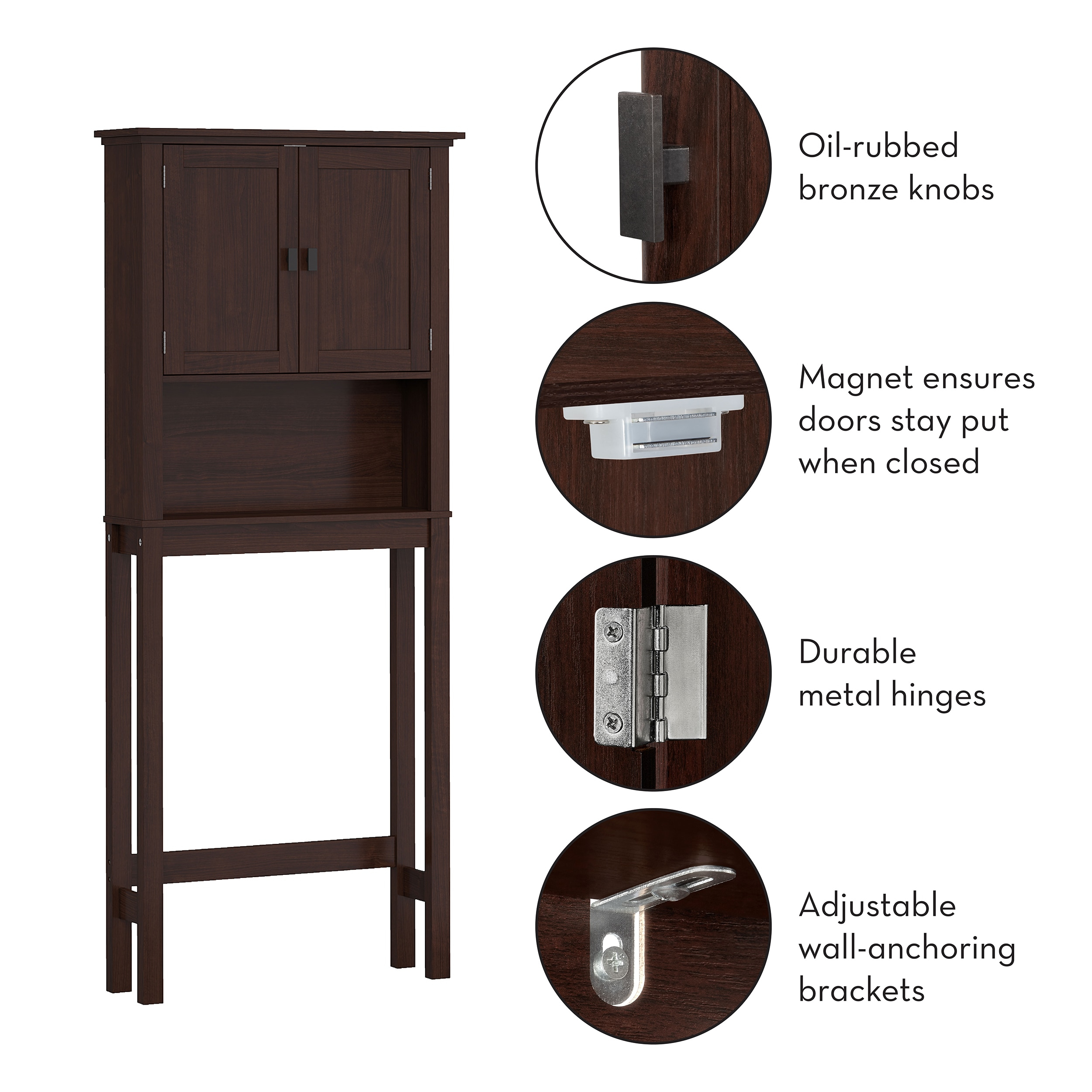 Espresso Bathroom Space Saver At Brandon Banks Blog with Lydia Space Saver, Espresso