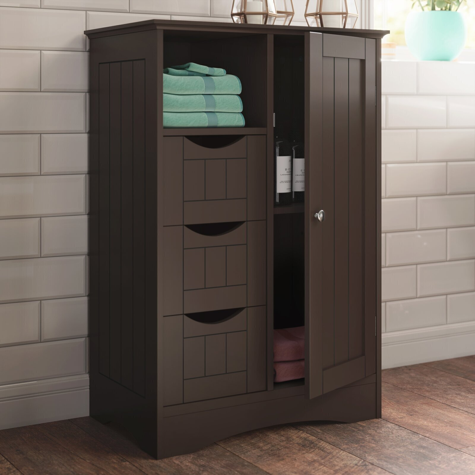 Freestanding Bathroom Cabinets | Foter regarding Bathroom Organization Redefined How These Dimensions Change Storage Possibilities