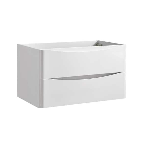 Fresca Tuscany 32 In. Modern Wall Hung Bath Vanity Cabinet Only In ... pertaining to The role of wall hung cabinets in small bathroom renovations