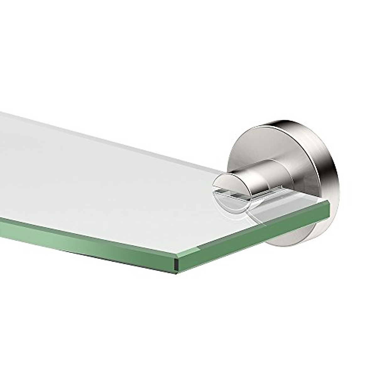 Gatco Glam 20" Glass Shelf - Satin Nickel Bathroom Decor throughout Gatco Glass Shelf