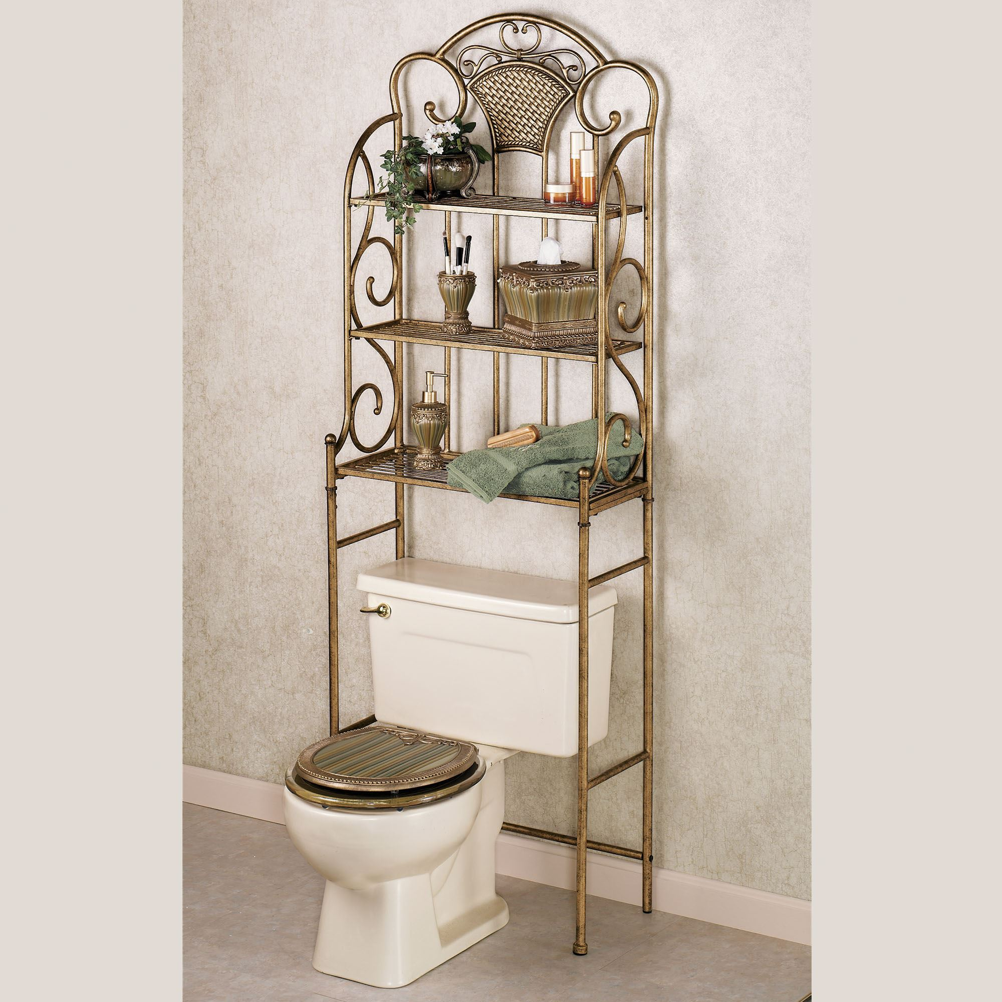 Gold Over The Toilet Space Saver At Dakota Delacruz Blog intended for Aimee Space Saver