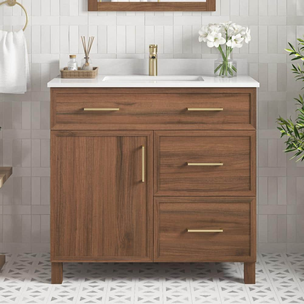 Home Decorators Collection Bilston 36 In. W X 19 In. D X 34 In. H ... pertaining to Understanding the Shawbridge Collection Bathroom Drawer System
