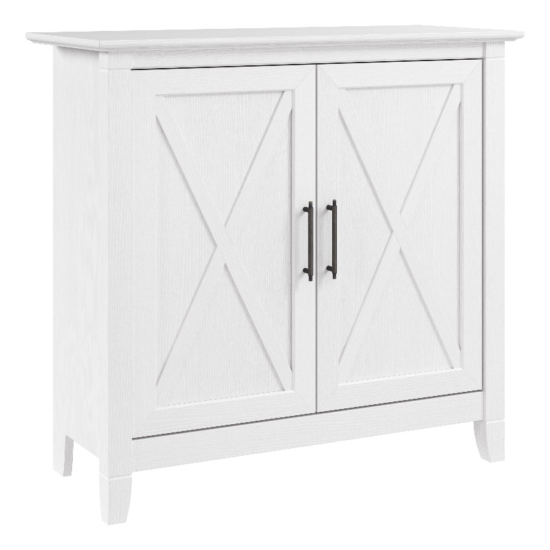 Key West Small Storage Cabinet With Doors In Pure White Oak ... with Engineered Wood Over Toilet Storage Units in Classic White Ash