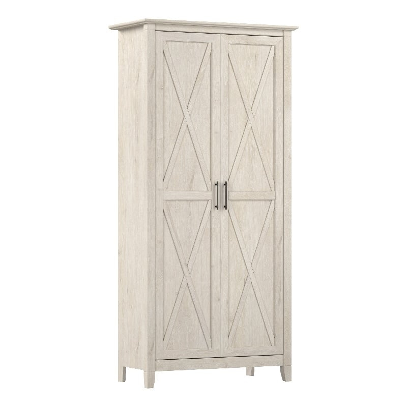 Key West Tall Storage Cabinet With Doors In Linen White Oak ... in Maximizing Space with a Classic 15"W x 60"H x 15"D Linen Cabinet in Natural Wood