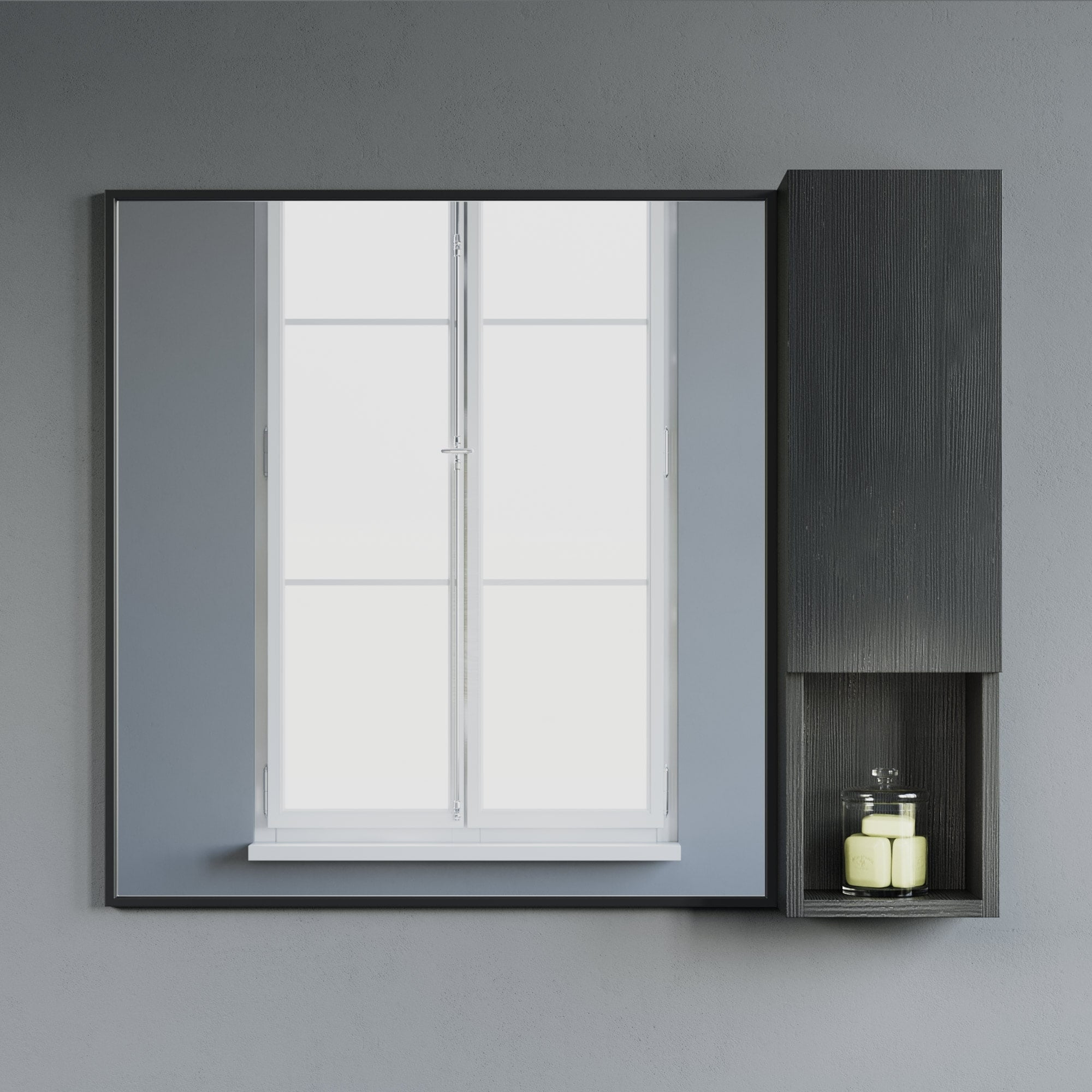 Laila 9" Side Cabinet Black - Walmart.com for Oates 9" Side Cabinet, Black